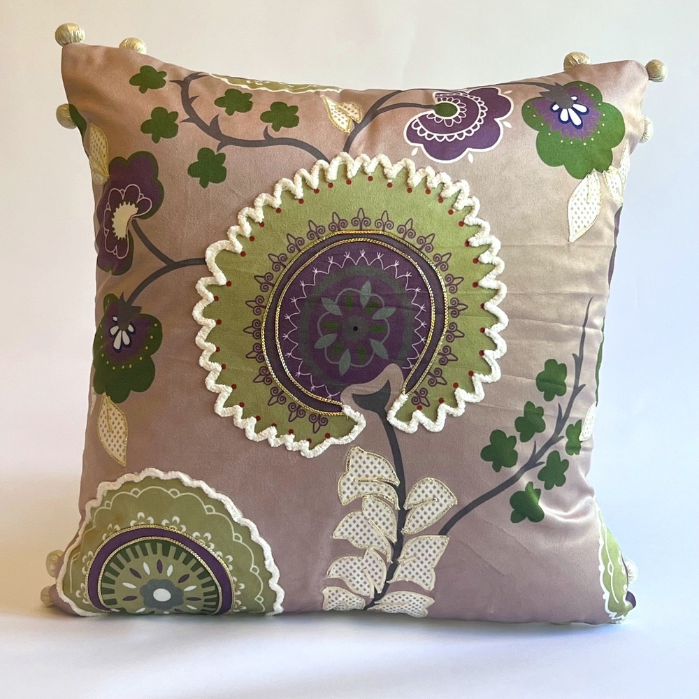Handmade Throw Pillow Cover 16 x 16 NWOT